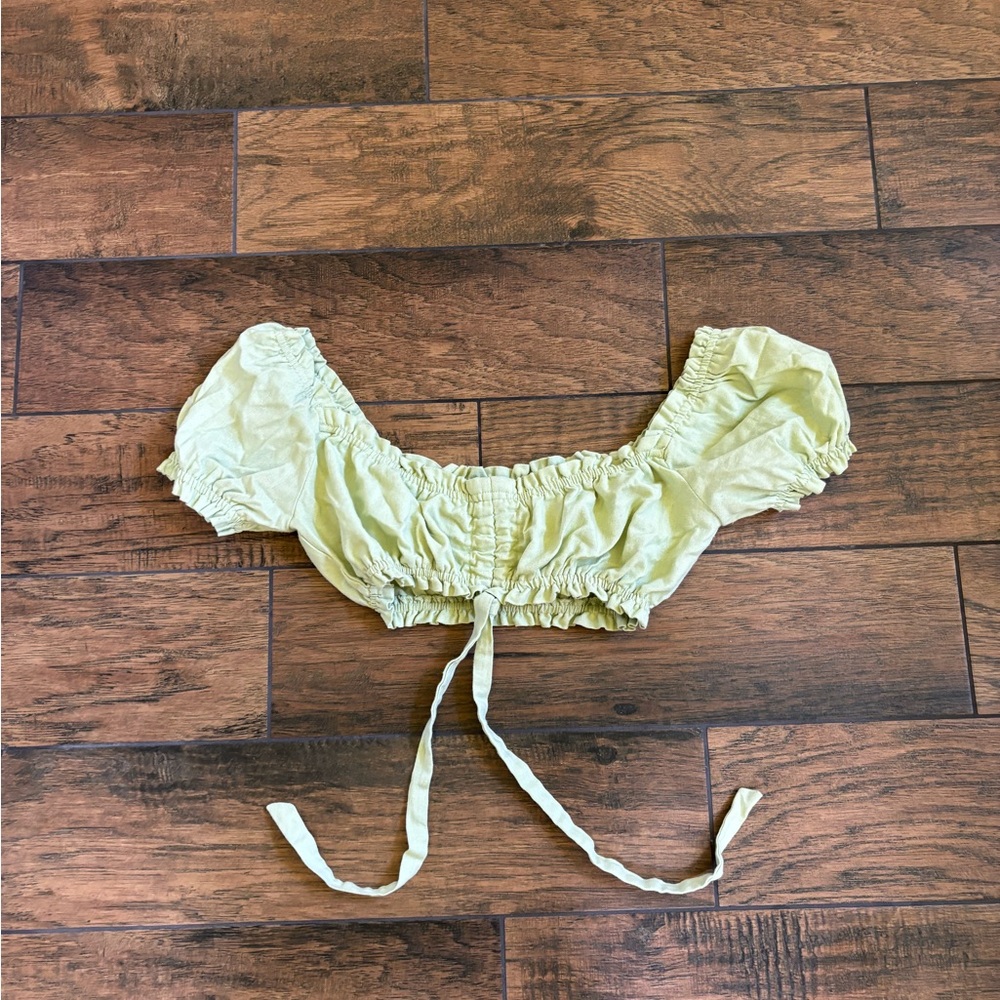 Princess Polly mint green crop top